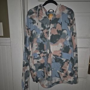 Timberland Camouflage Hoodie with Yellow Logo